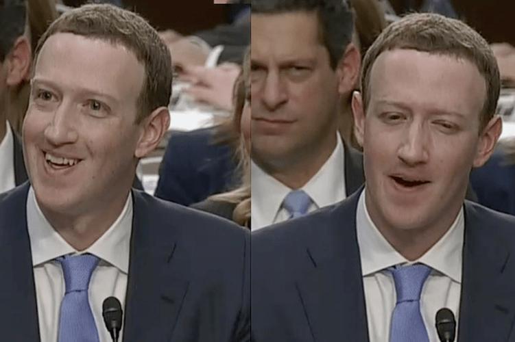 facebook创始人马克·扎克伯格,被问到是否是蜥蜴人时出现了